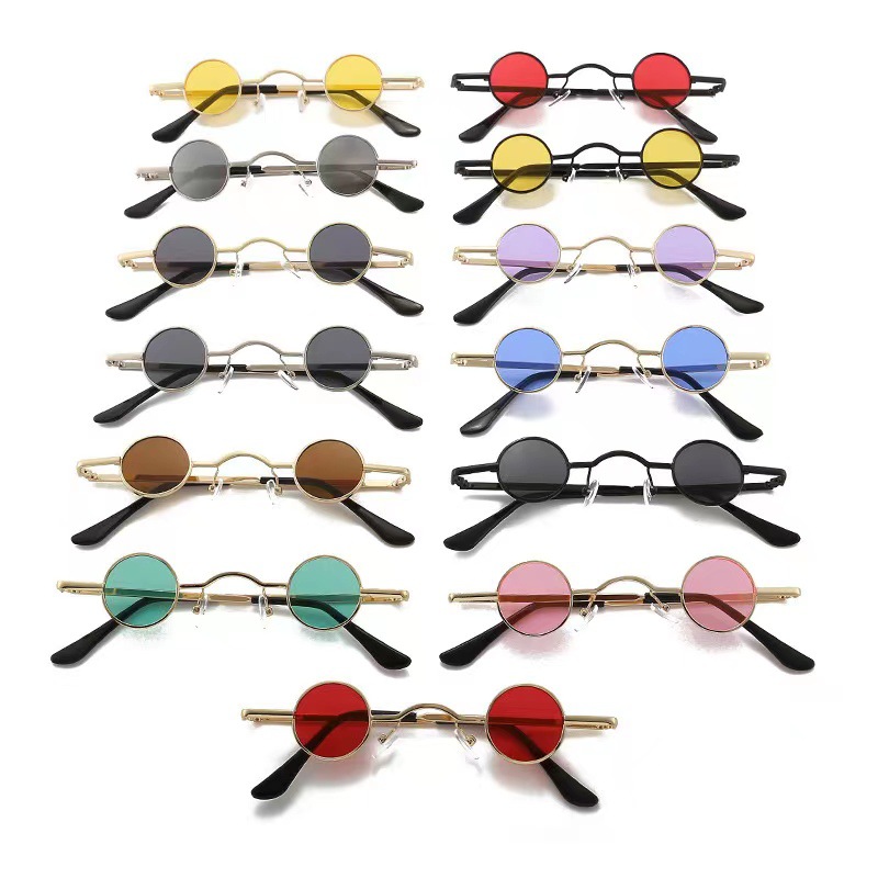 Internet Celebrity Mini Glasses Trembling Internet Celebrity Funny Sunglasses Hip Hop Mini Funny Glasses Small Round Frame Prince's Mirror