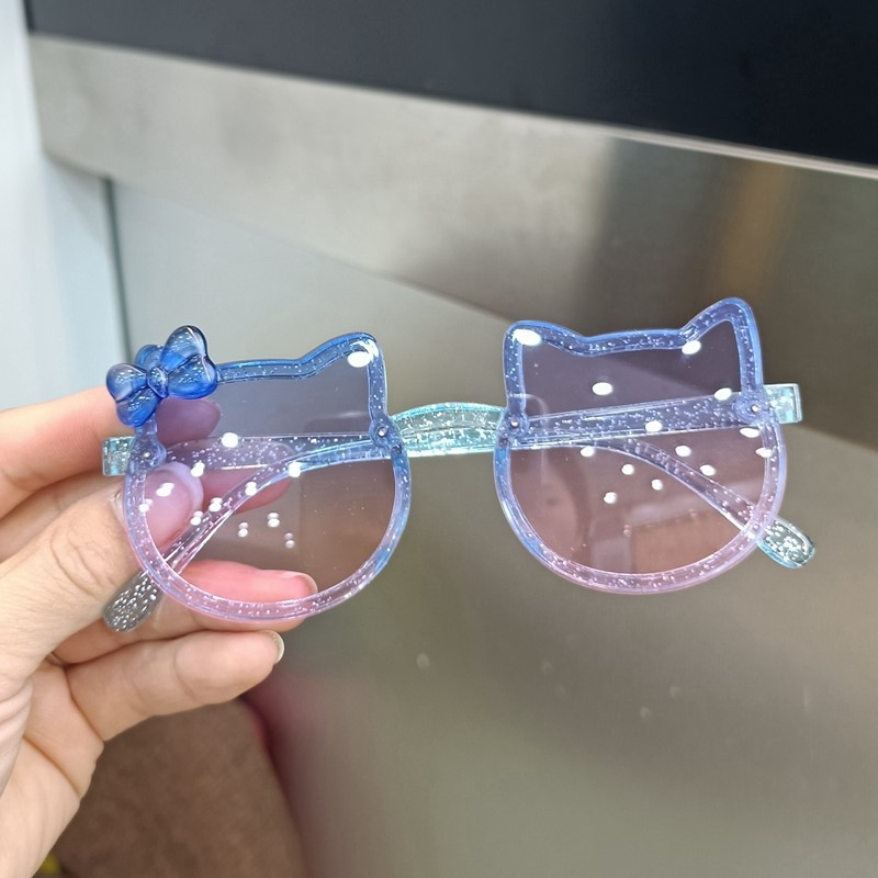 Children's Sunglasses Girls Anti-UV Cute Super Cute Baby Glasses Little Girl Sunglasses