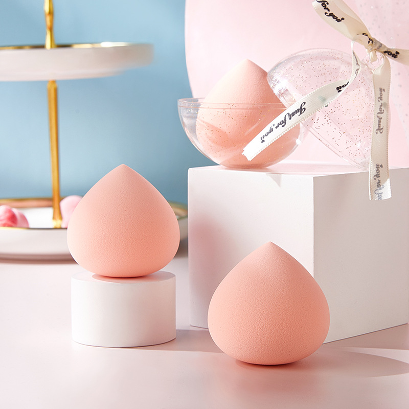 Peach Beauty Eggs Don't Eat Powder Fruit Fart Peach Sponge Makeup Powder Puff Boxed Soak in Water Enlarged Non-latex Makeup Eggs