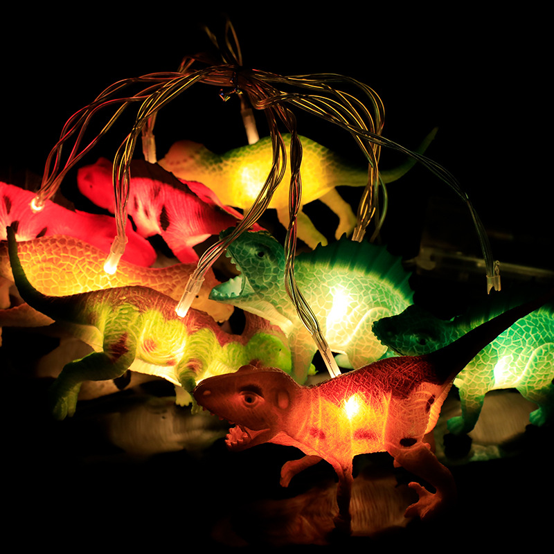 LED dinosaur light string innovative children's toys decorative ornaments Lanterns holiday gifts battery box string lights wholesale