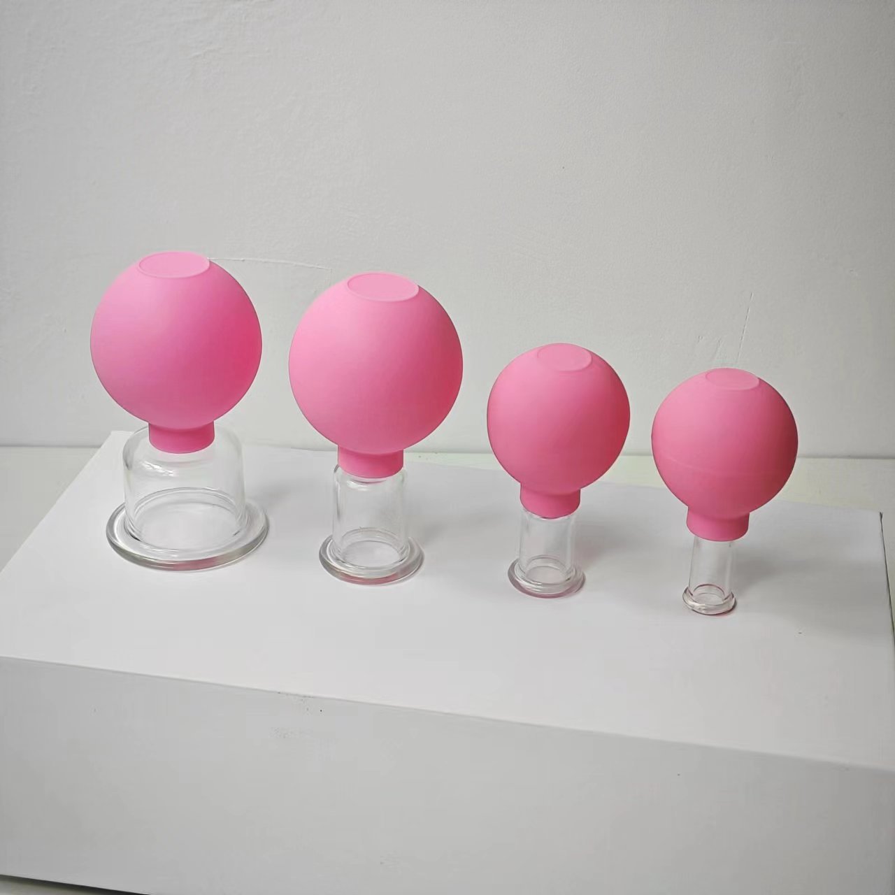 Upgraded vacuum silicone facial beauty jar household walking jar cup facial lifting cupping ball skin filling beauty cupping Cup