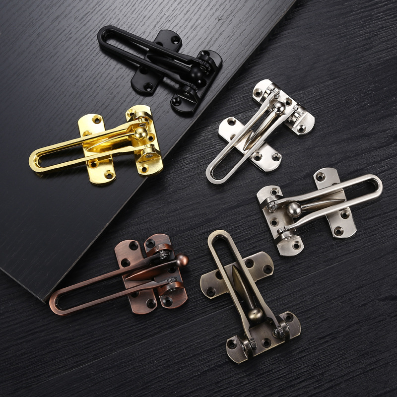 Thickened door anti-theft buckle zinc alloy chain lock reverse lock door buckle door lock door chain hotel hotel insurance door bolt