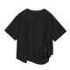 Yamamoto Diablo Style Summer New Short-sleeved T-shirt Design Sense Instagram Style Top Irregular Loose Casual Women's Fashion