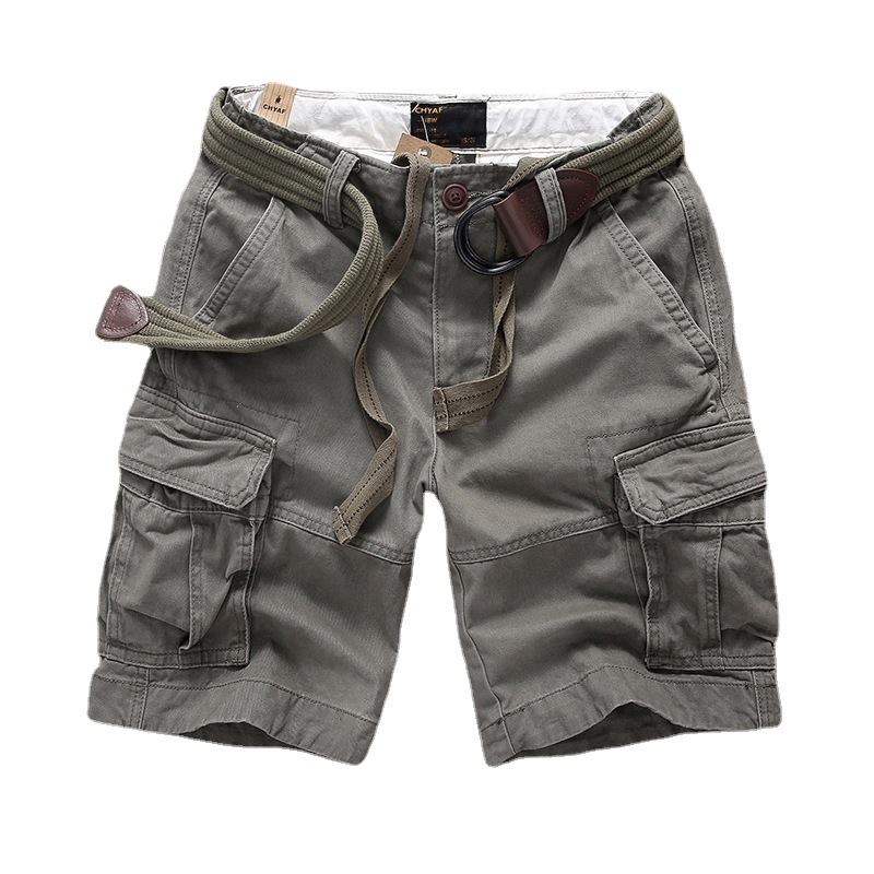 New summer casual shorts cotton loose camouflage overalls trendy men's youth straight men's pants manufacturers wholesale