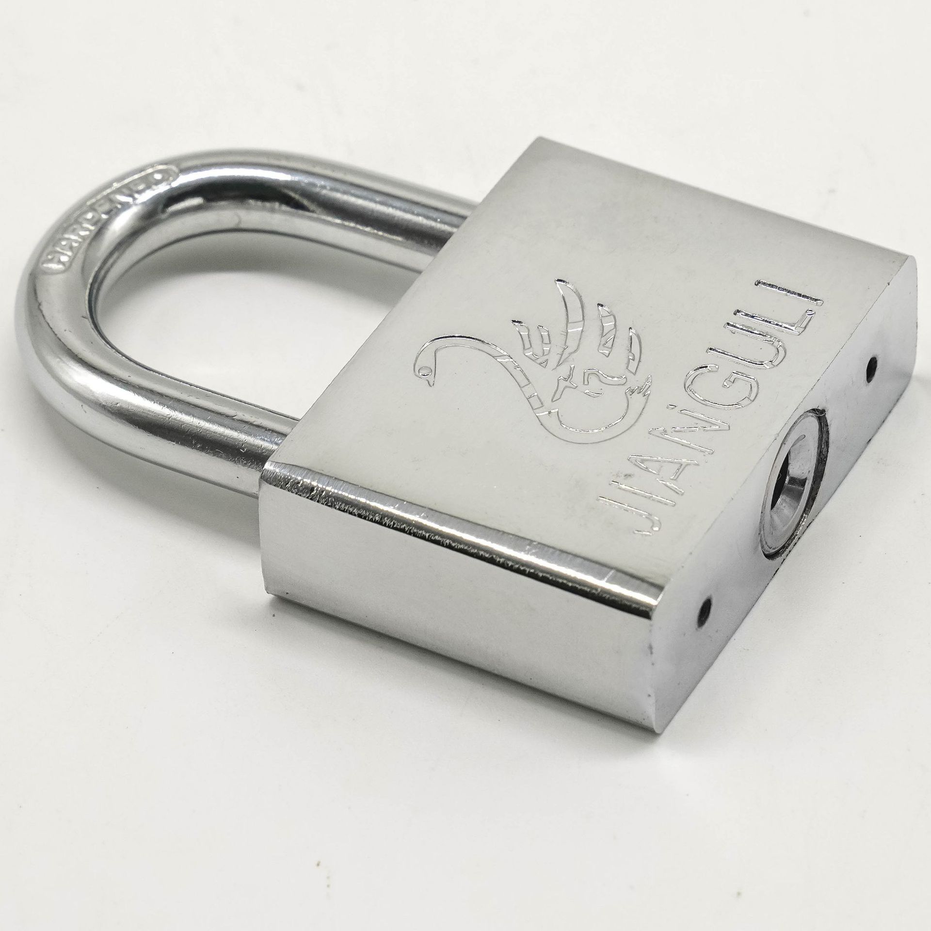 Wholesale imitation stainless steel padlock strength manufacturers single open padlock single open open padlock word cross padlock