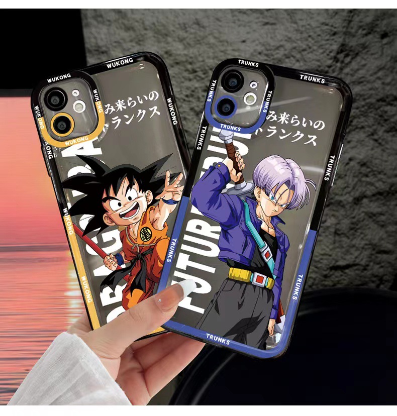 透明黑蘋果14卡通手機殼iPhone13promax/MATE50保護套潮牌新男款