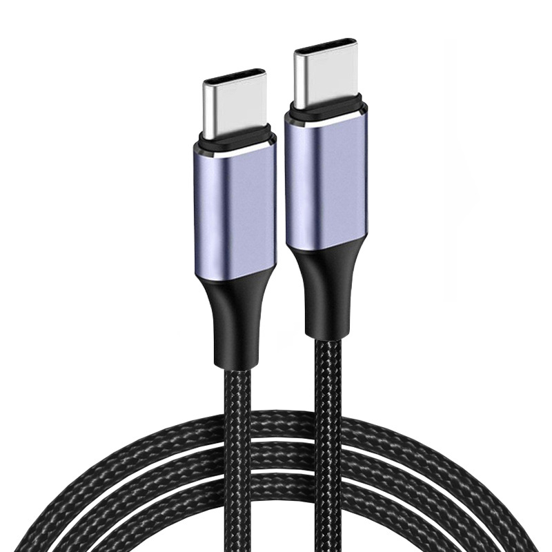 C to C data line 100W fast charging line type-c to type-c double head fast charging male to male PD data line 100W