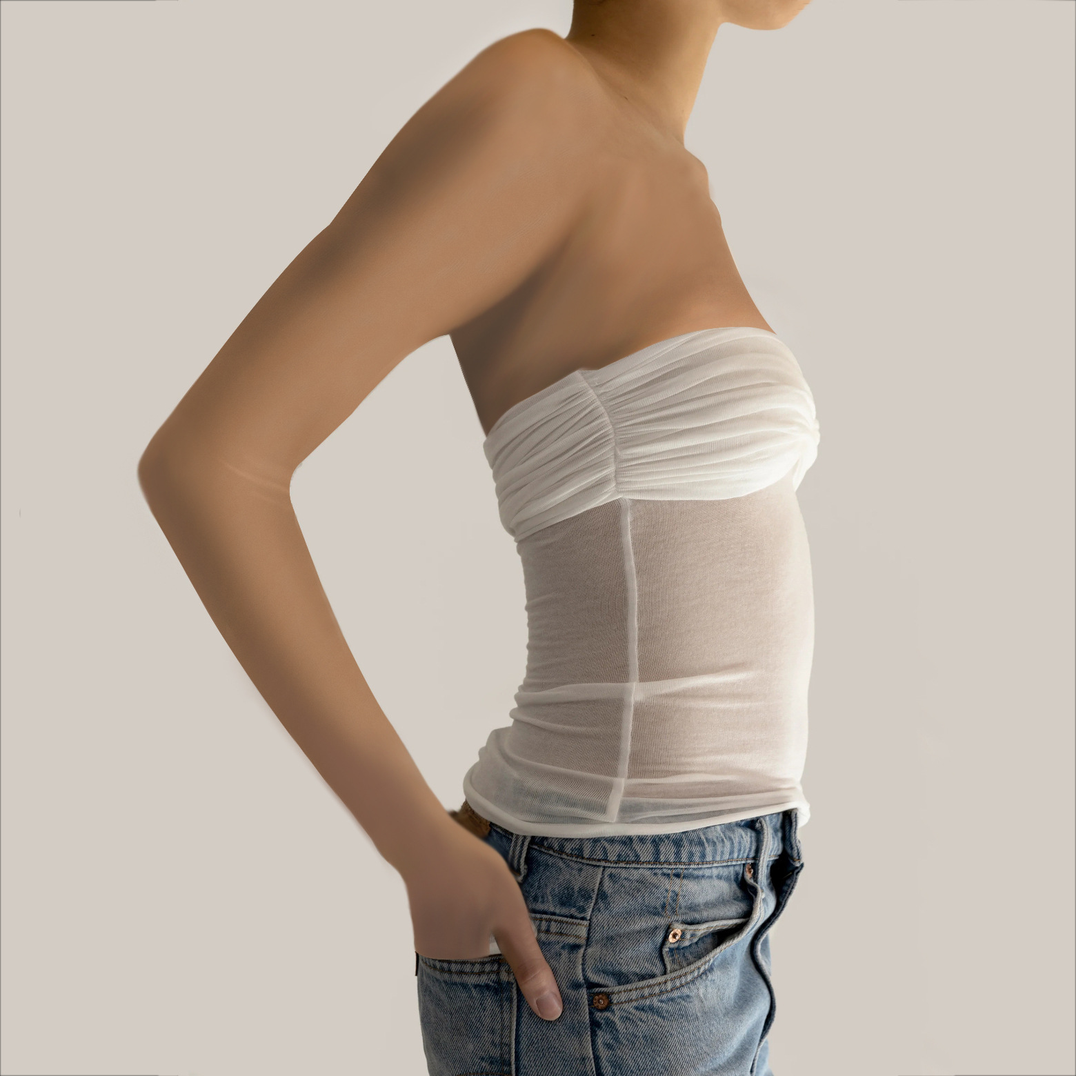 2023 spring and summer new cross-border Amazon AliExpress wish women's fashion slim and light tube top