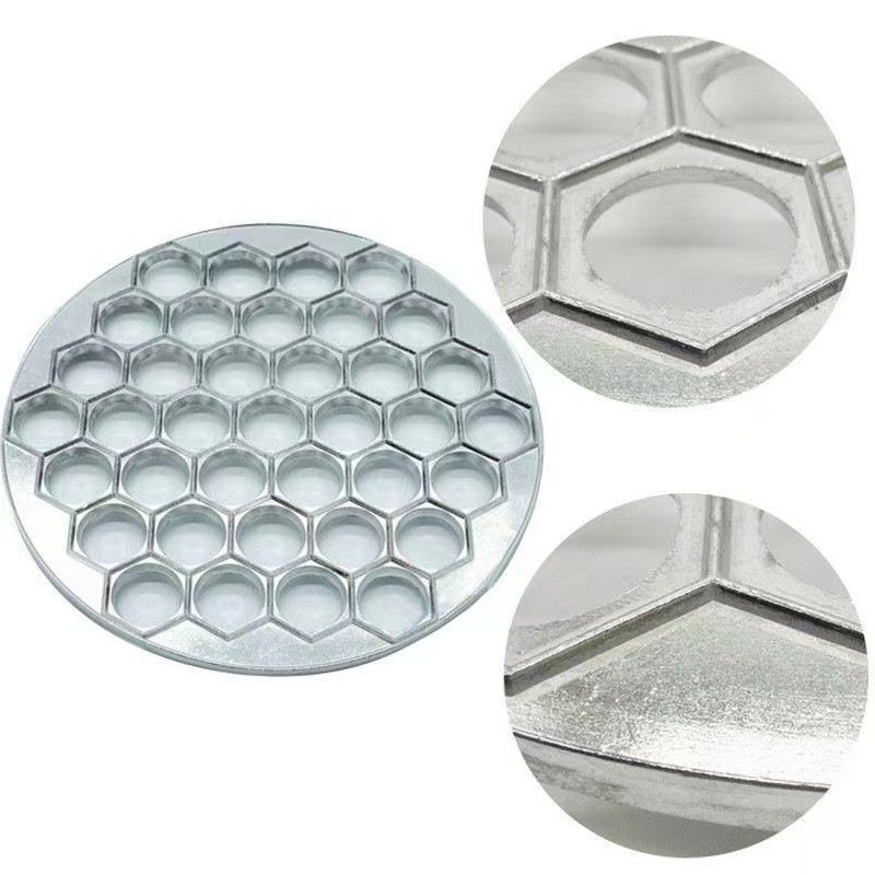 Amazon new aluminum alloy dumpling mould lazy household dumpling bag 37 hole dumpling mould wholesale