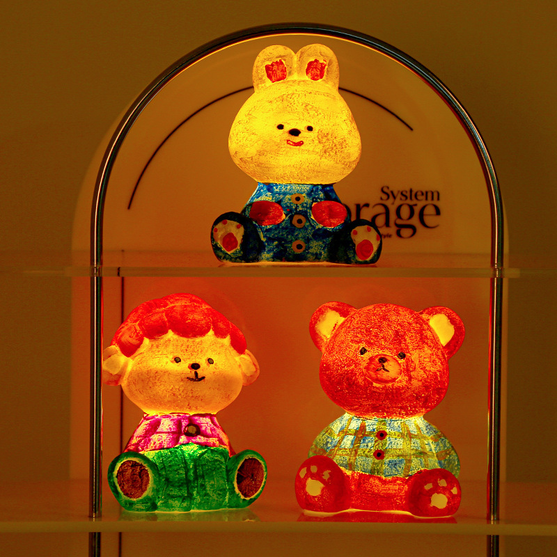 DIY graffiti doll luminous toy children's handmade diy white embryo painted hand-painted studio creative companion gift