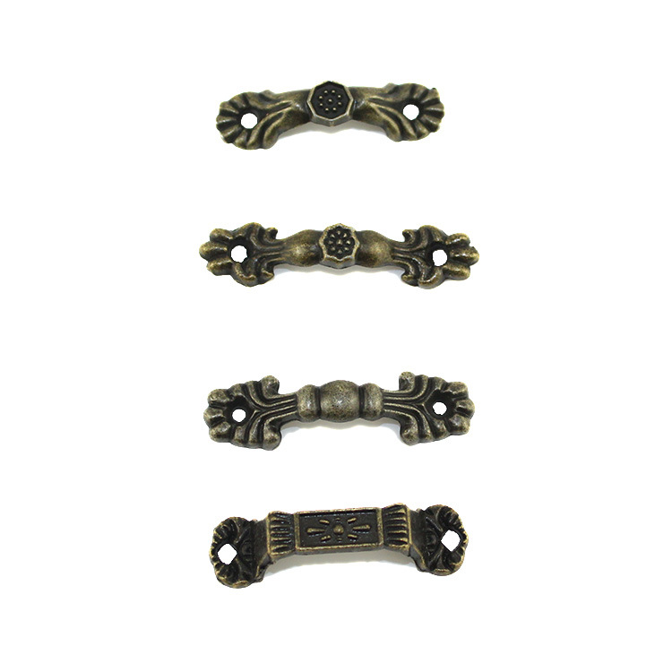 Antique handle decorative handle wooden box small handle alloy handle strip small handle lace drawer mini handle