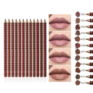 New GLAZZI12 color lip liner eyeliner suit easy to color makeup cosmetics wholesale