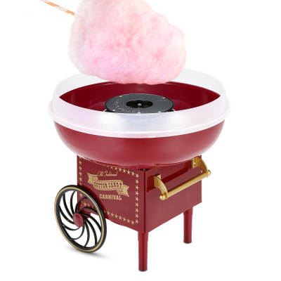 500W High Power American Gauge European Gauge Golden Classic Household Electric Retro Carriage Cotton Candy Machine Children's Gift