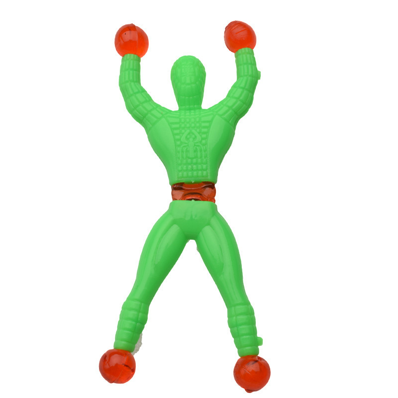 Wall climbing Spider-Man sticky spider-man wall climbing Superman kindergarten prize push small gift stall children's toys