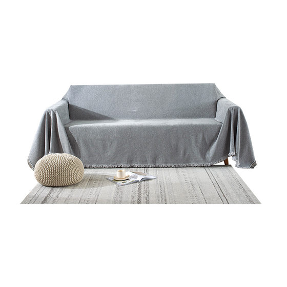 Nordic Solid Color Chenille Sofa Towel Four Seasons Universal Non-Slip Anti-Cat Scratch Sofa Universal Cover Cushion Cover