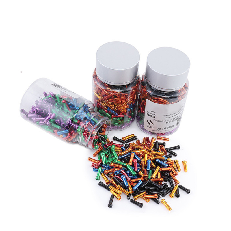 BOLANY bicycle brake cable tail cap aluminum alloy color wire core cap brake variable speed tail cap bicycle accessories