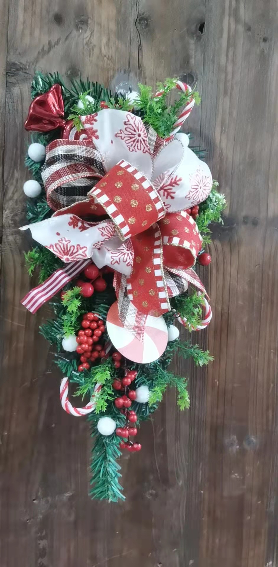 Christmas Inverted Tree Christmas Door Hanging Christmas Candy Inverted Tree Wall Decoration_voghion.com