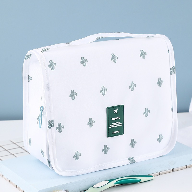 Korean Style Washing Bag Dry and Wet Separation Travel Storage Bag Cosmetic Bag Large Capacity Hook Bag Waterproof Cartoon Hook Bag