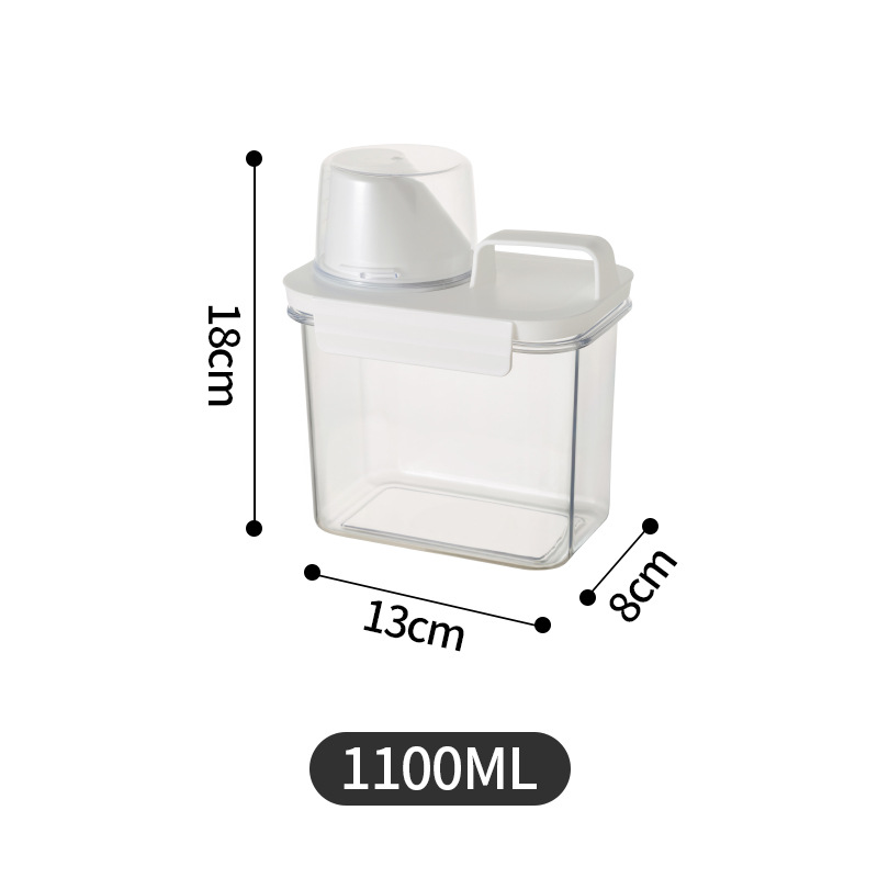 Kitchen Grain Storage Jar Grain Storage Jar Transparent Rice Bucket Flour Jar Plastic Sealed Jar Storage Box