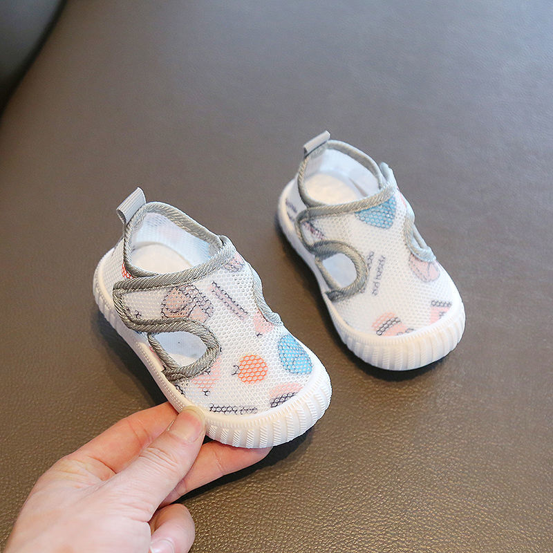 Summer 0-1-3 years old baby net shoes 2 boys soft bottom breathable toddler shoes baby girl non-slip single-layer shoes baby sandals