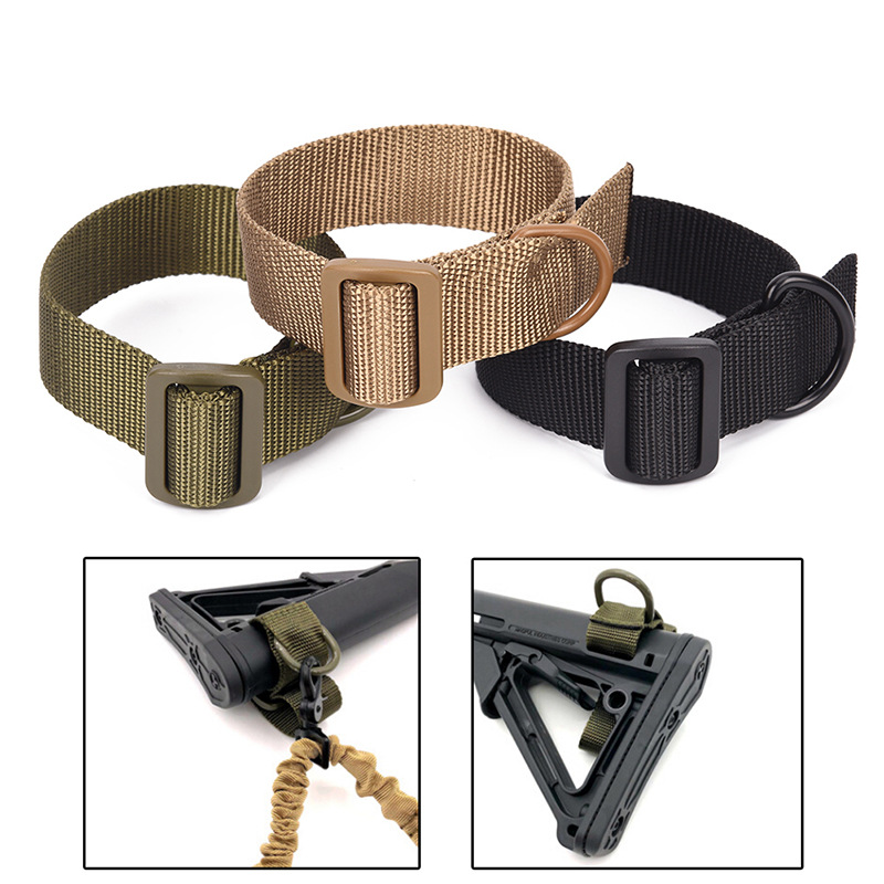 Cross-border multi-functional gun rope binding belt military fan nylon portable binding gun belt tactical gun stock belt