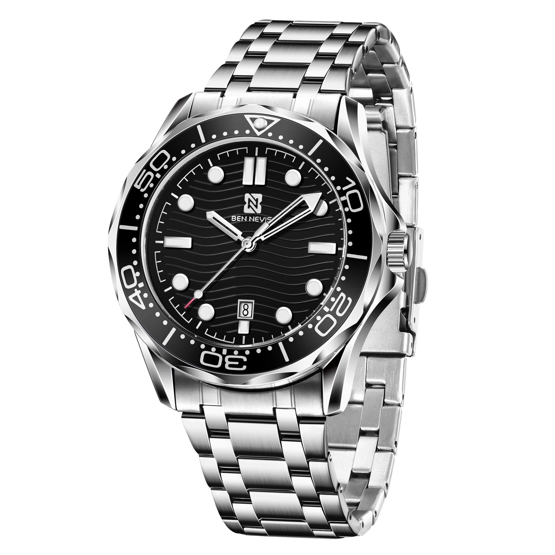 BENNEVIS BENNEVIS Foreign Trade Men's Personality Business Quartz Watch Amazon Steel Band Watch Shake Voice Wholesale