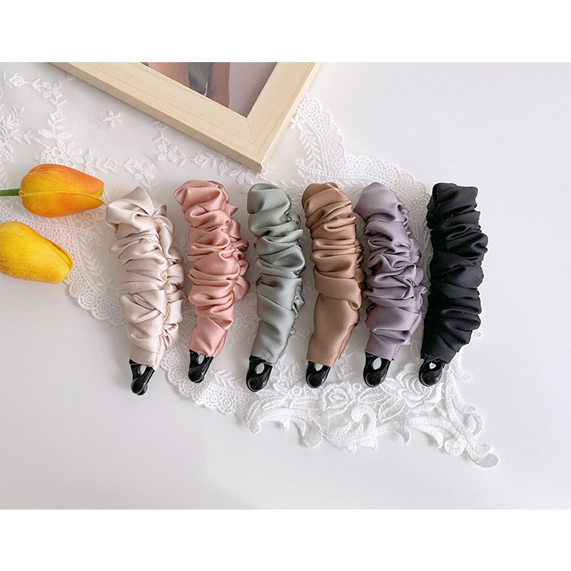 Bow Banana Clip ~ Grab Clip Women's Internet Celebrity Back Head Hair Clip High Pony Tail Fixed Artifact Headwear Large Hairpin_voghion.com