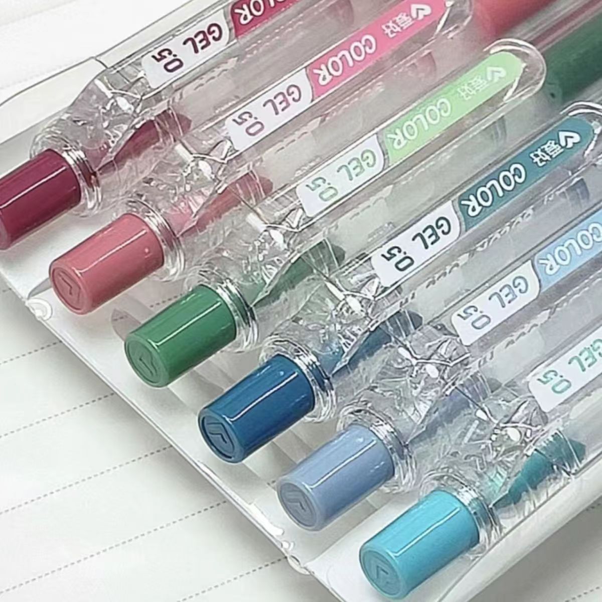 Hobby Handwriting Pen Full Set of Morandi Gel Pen Press Refill Japanese Color Ink Pen suit Handwriting Pen Mark