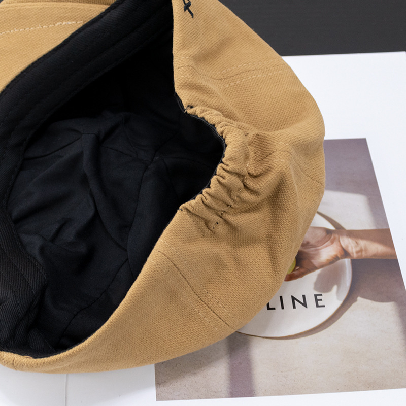 Japanese Style Retro Progressive Hat Positive and Reverse Wearable Cap Men's Khaky Newsboy Hat Fashionistas Beret Women's Painters Hat