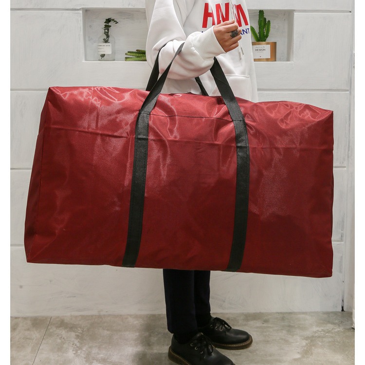 Extra Large Storage Woven Bag Moving Quilt Bag Extra Large Capacity Oxford Duffel Bag Thickened Quilt Travel