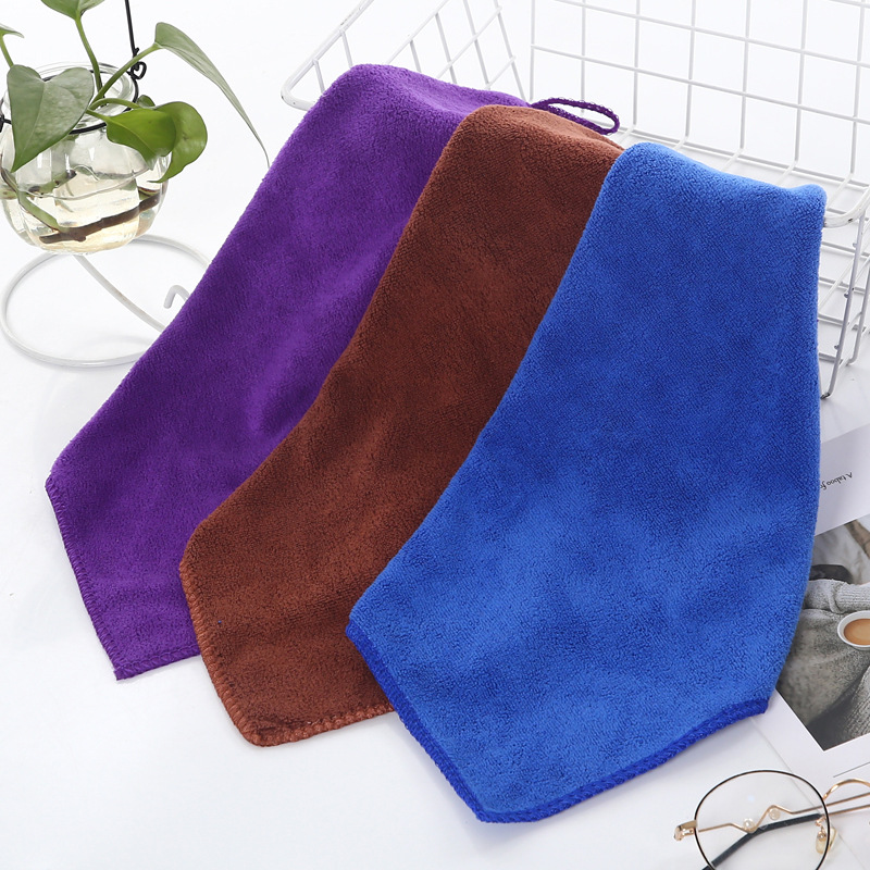 Microfiber car wash towel thickened absorbent car towel housekeeping cleaning towel rag glass housekeeping towel