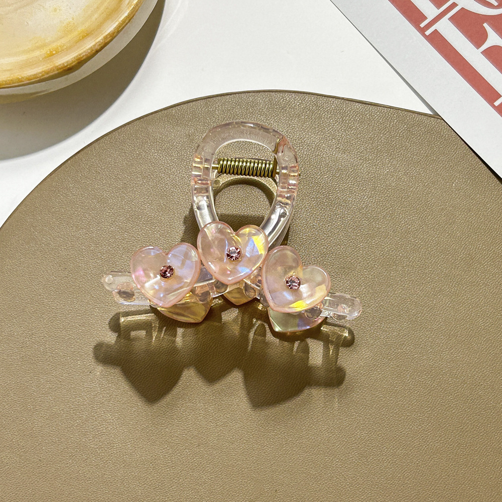 Fermaglio per capelli trasparente a forma di squalo con forcina a forma di diamante, forcina dolce a forma di piastra media, forcina carina per bambini, accessori per capelli_voghion.com