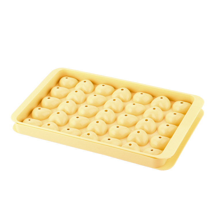 Mold ice lattice heart-shaped PP double-layer fruit ice food manufacturers homemade commercial household Ice Cube DIY ice box with lid