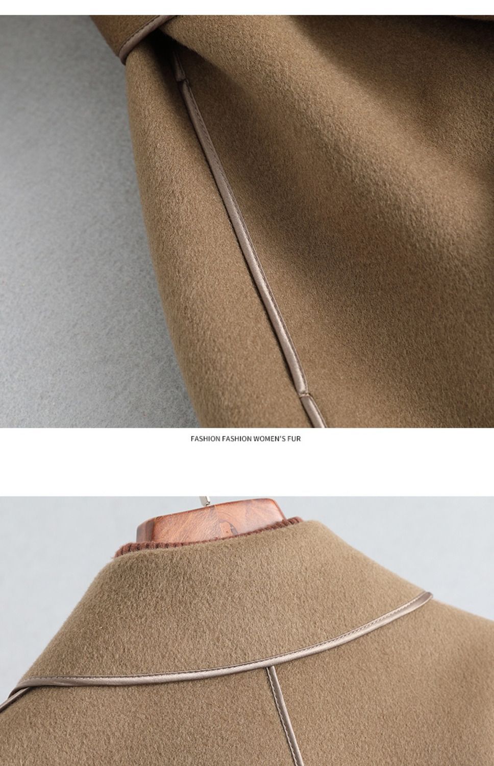 Korean style woolen coat for women 2023 autumn and winter New Western style age-reducing mid-length double-sided wool coat for women fashion_voghion.com