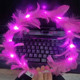 Goose feather wreath pink-pink lamp
