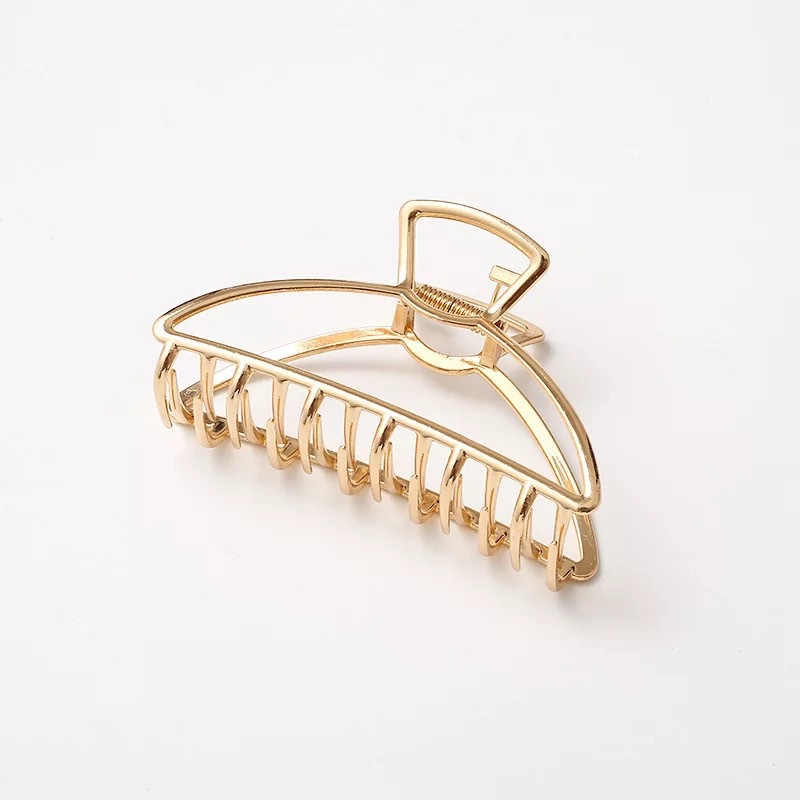 Metal Mesh Red Hairpin Hair Accessories Elegant Elegant Simple Hair Grab Back Head Clip Women's High Ponytail Clip Shark Clip_voghion.com