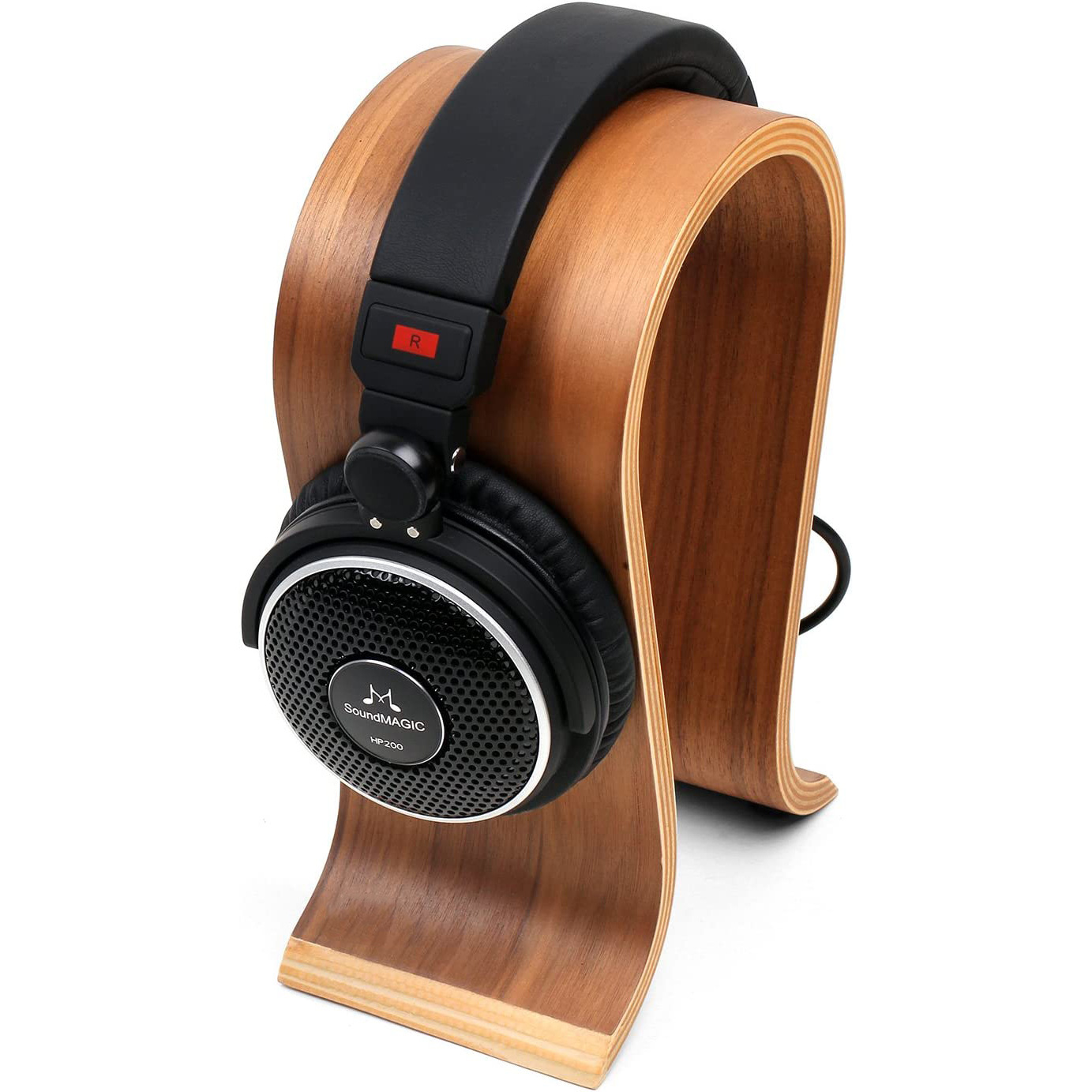 Headset Bluetooth Headset U-shaped Headset Stand Wooden Computer Accessories Rack Creative Storage Hanger Wooden