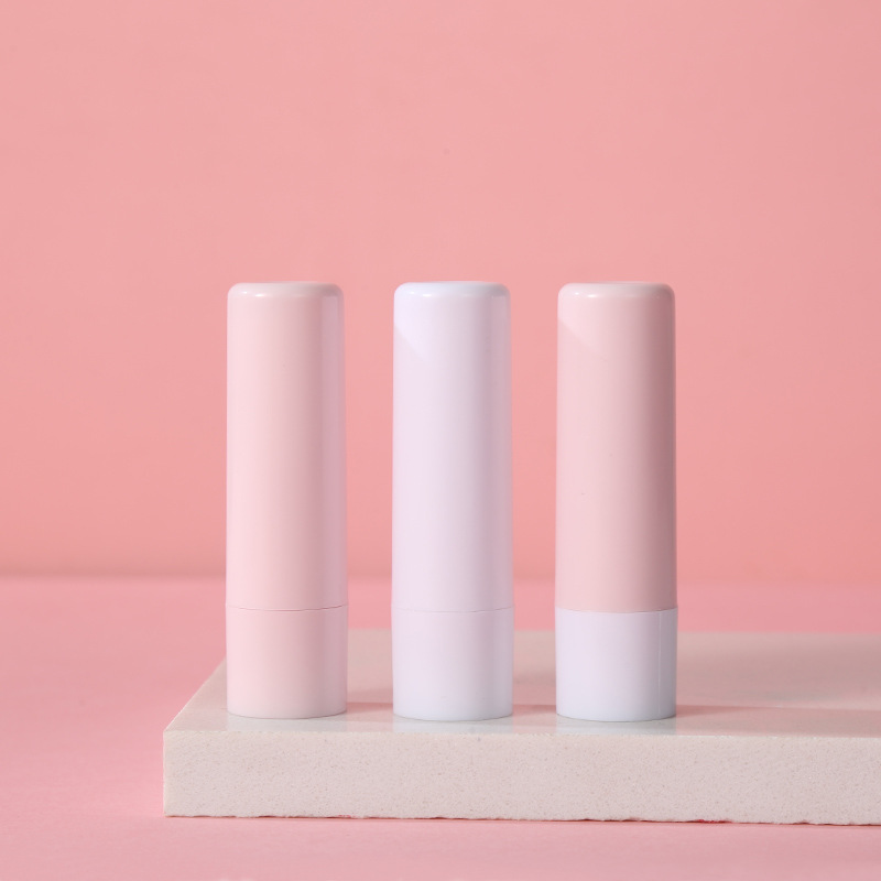 Japanese-style Lip Balm Lipstick plastic empty tube hot irrigation direct irrigation DIY round head mouth wax flat makeup cosmetic packaging material