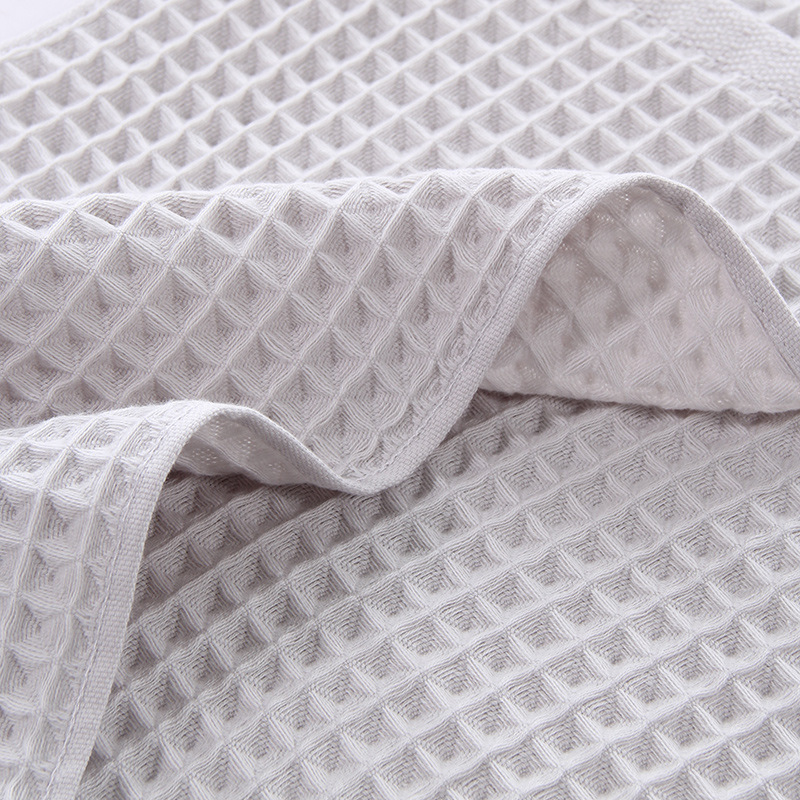 Tuqiang cross-border pure cotton waffle children's towel children's plain soft absorbent face honeycomb towel wholesale