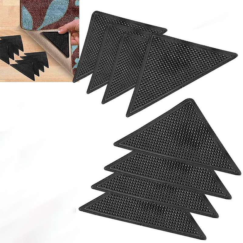 Amazon carpet non-slip fixed stickers triangle rubber pu carpet stickers carpet stickers carpet tape in stock