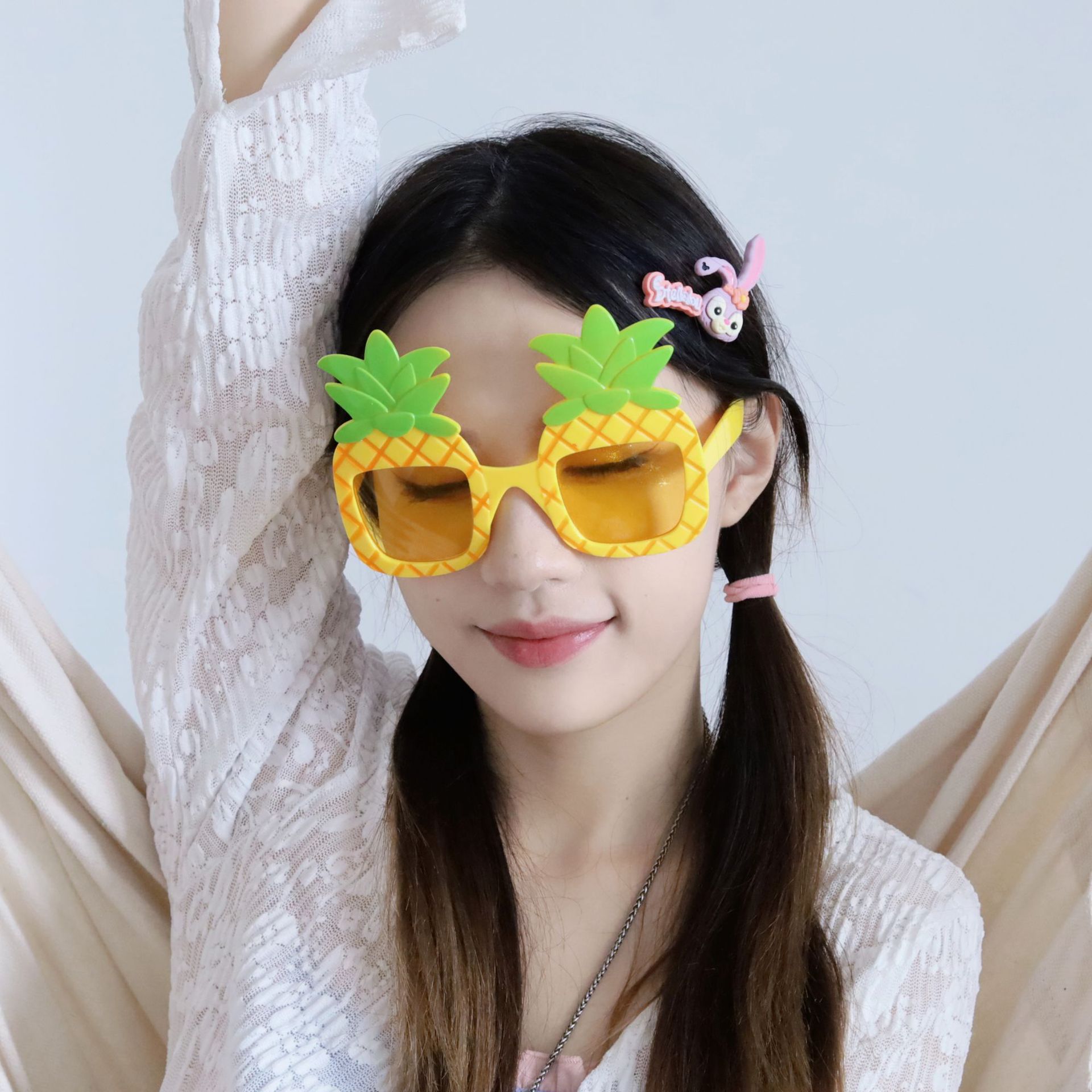 Hawaii beach party glasses festival party pineapple shape glasses fruit party supplies funny glasses