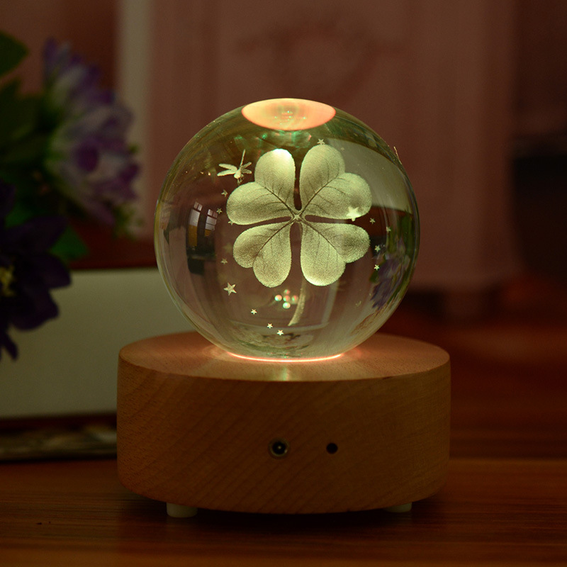 Factory direct crystal ball custom 6 8 10cm crystal ball custom glass ball engraved cross-border spot wholesale