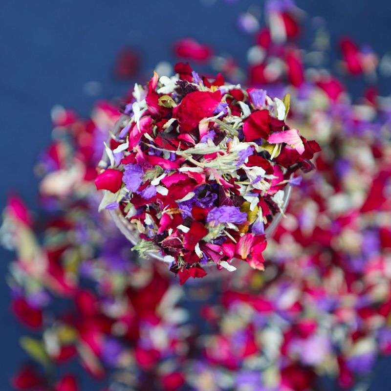 ナチュラルドライフラワー花びらカラフルな紙吹雪ウェディングパーティーの装飾本物の花びらスプリンクルオフィス文化|undefined