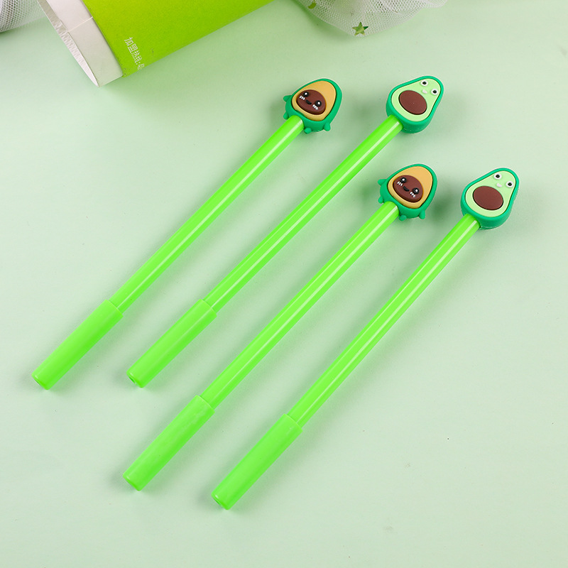 Creative student pen avocado modeling gel pen fun office pen stationery office supplies water-based Signature Pen
