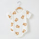 Summer Baby Wrap Fart Clothes Newborn Short-sleeved Thin Pajamas Baby Triangle Climbing Suit Hare Jumpsuit