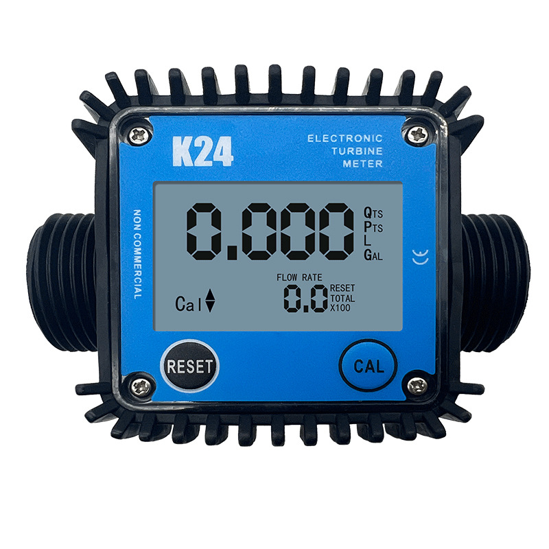 k24 Turbine Flowmeter Diesel Gasoline Methanol Coal Oil Water Electronic Digital Display Liquid Gear Meter Winggang