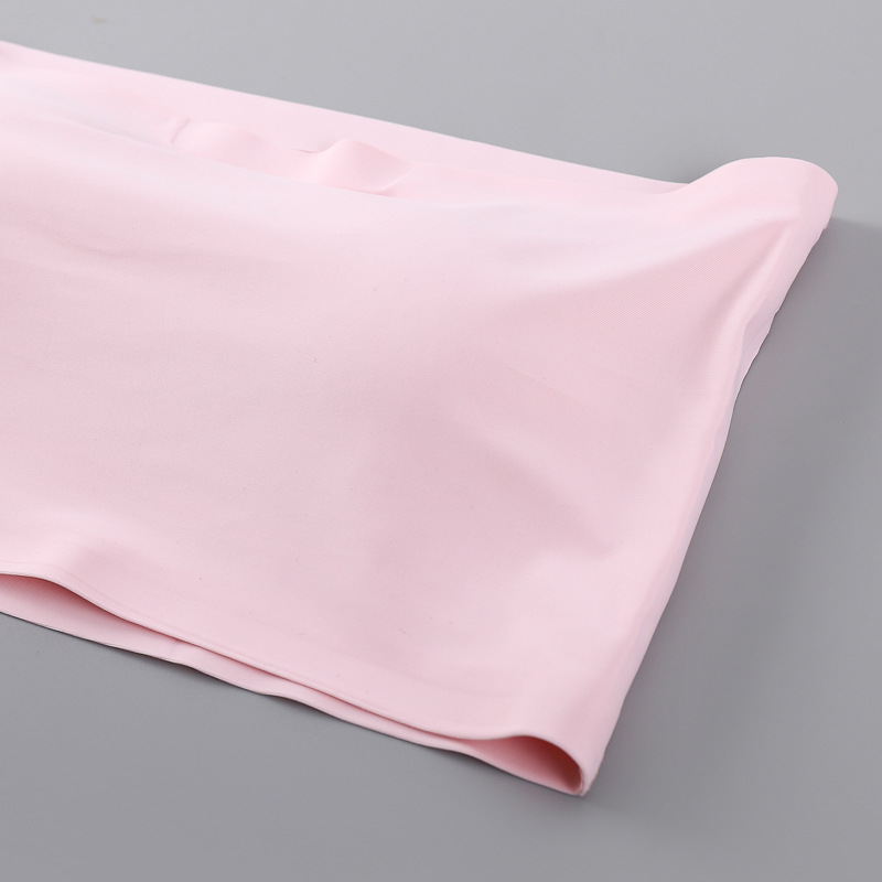Factory anti-light beautiful back tube bra underwear women's strapless with chest pad bottoming one-piece ice silk seamless wrap chest