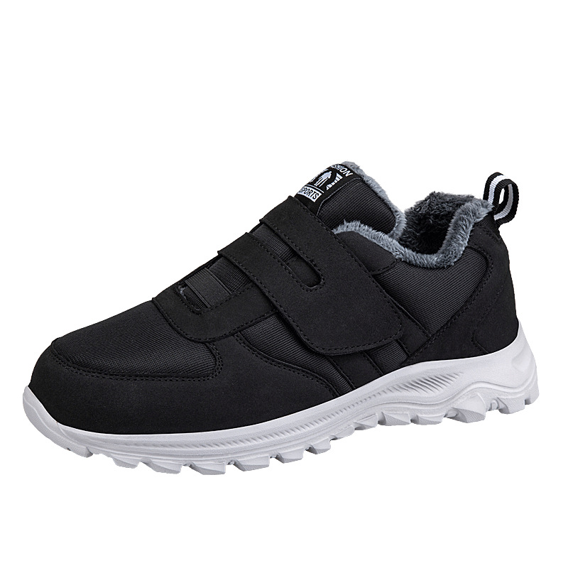 Elderly shoes winter cotton-padded shoes thickened middle-aged and elderly walking shoes soft bottom non-slip dad shoes mom shoes big feet wholesale