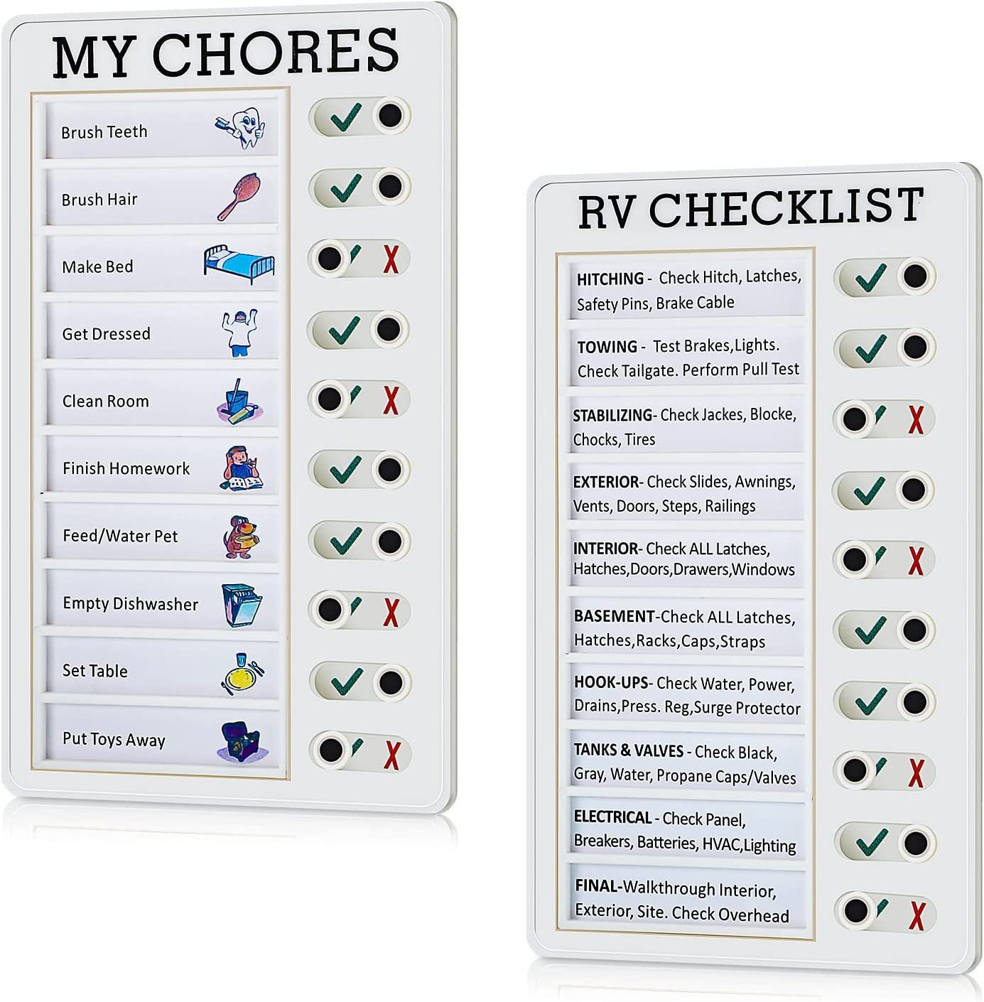 New RV Checklist RV Post-it Message Checklist Summer Children's Good Habits Develop Self-discipline Punch