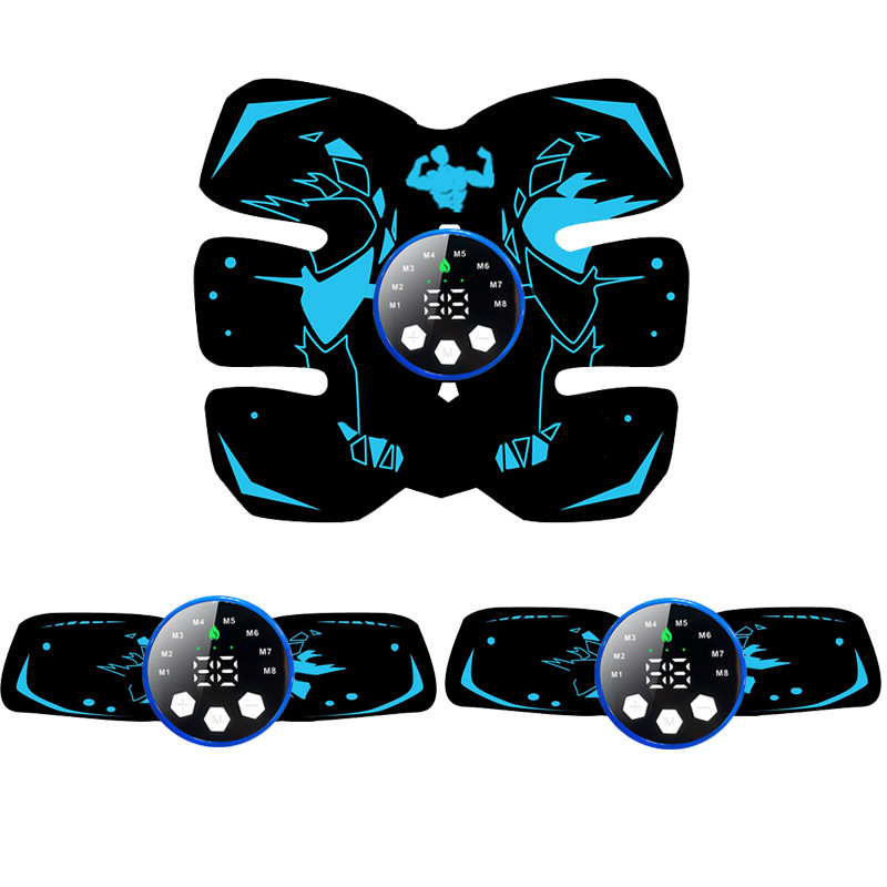 New EMS Rechargeable Abdominal Fitness Instrument Abdominal Trainer Home Sports Fat Shaker Lazy Fitness Equipment Abdominal Muscle Sticker